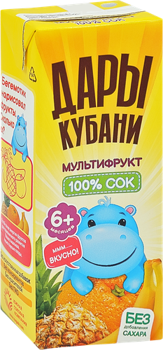 

Сок Дары Кубани мультифруктовый 0.2 л