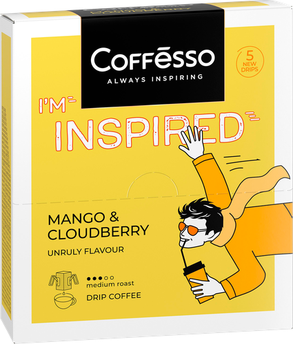 

Кофе молотый Coffesso Inspired с ароматом манго и морошки 5 шт. по 10 г