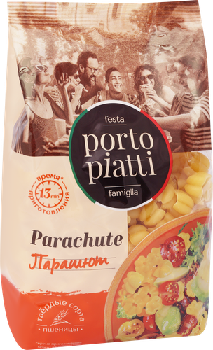 

Макароны Porto Piatti Парашют группа А высший сорт 400 г