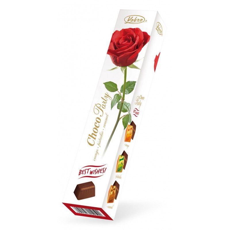 

Конфеты Vobro Choco Party Best Wishes дизайн упаковки в ассортименте 75 г 1 шт.