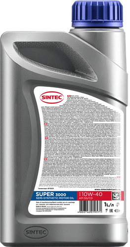 

Масло моторное Sintec Super 3000 10W-40 SG/CD, Арт. 600239, 1л