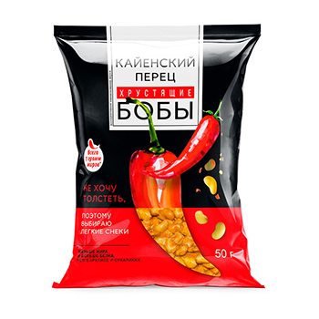 

Бобы жареные Емельяновская Биофабрика Кайенский перец 50 г