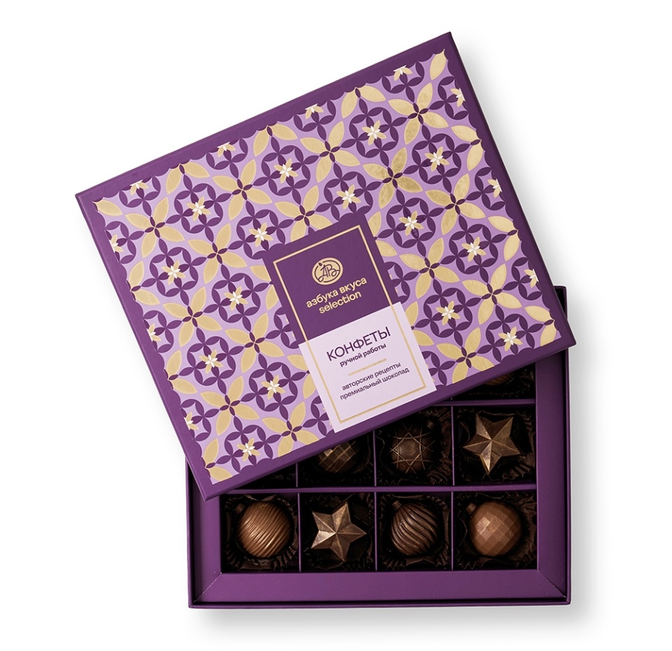 

Коллекция шоколадных конфет Новый год, «Азбука вкуса Selection», 12 шт 105г