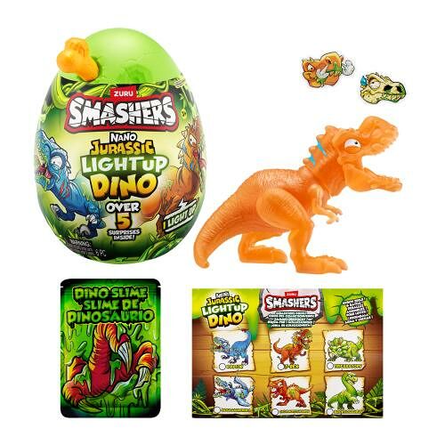Игровой набор в шаре Zuru Smashers Jurassic Light Up Dino 1 шт. в ассортименте