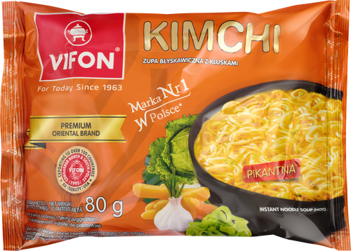

Суп-лапша пшеничная быстрого приготовления Vifon Kim Chi Premium 80 г