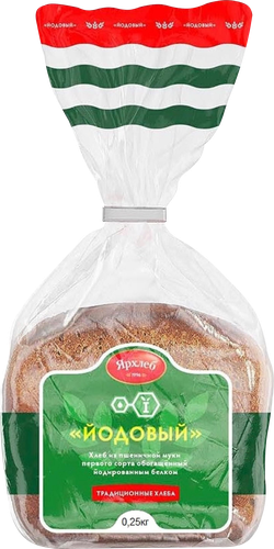 

Хлеб Ярхлеб Йодовый пшеничный в нарезке 250 г