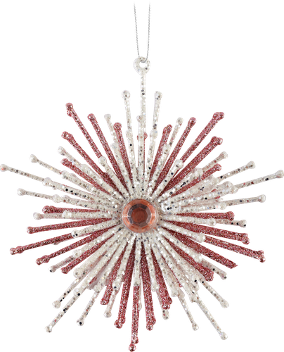 

Украшение елочное Homeclub Изящная снежинка 11х3х12 см, в ассортименте