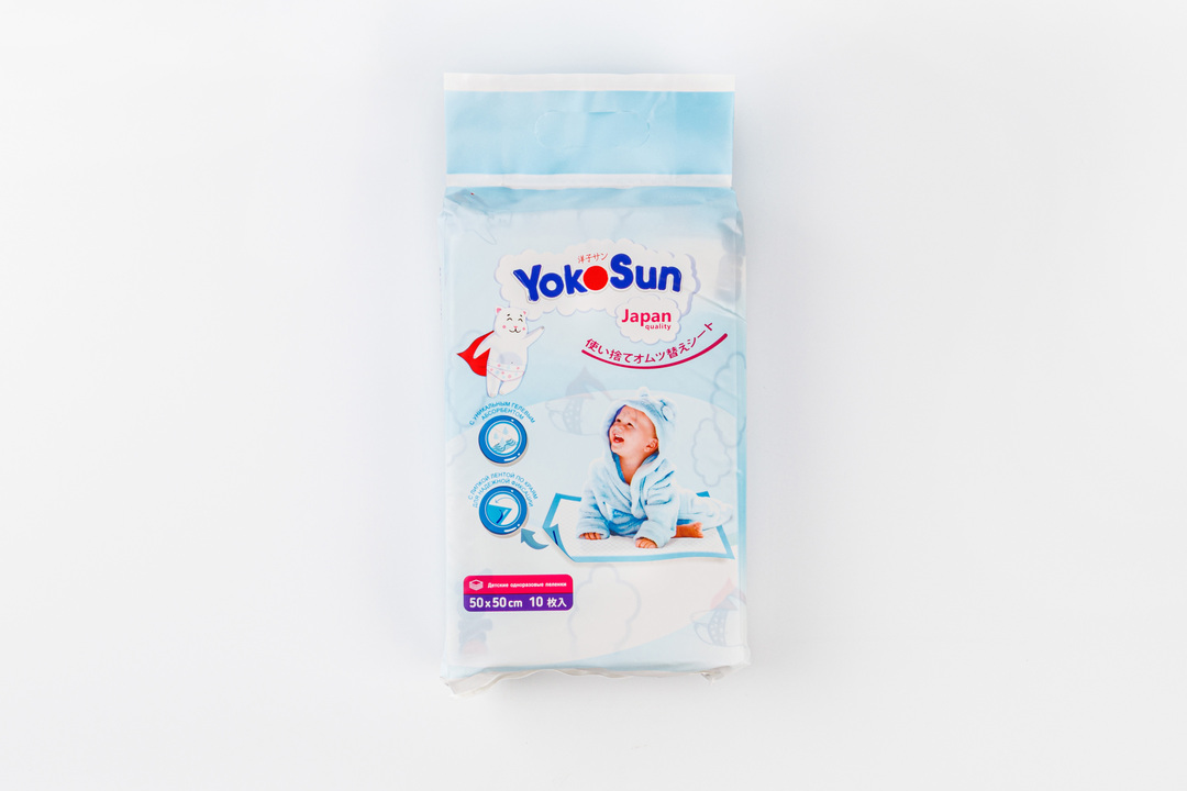 

Детские одноразовые пеленки YokoSun 50x50 см 10 шт