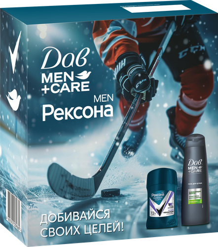 

Набор Рексона Men Дав Men Care Active Power: Дезодорант-карандаш 50 мл, Гель для душа 225 мл