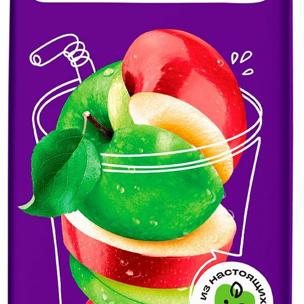 Напиток сокосодержащий Моя семья Яблочный микс 200 мл