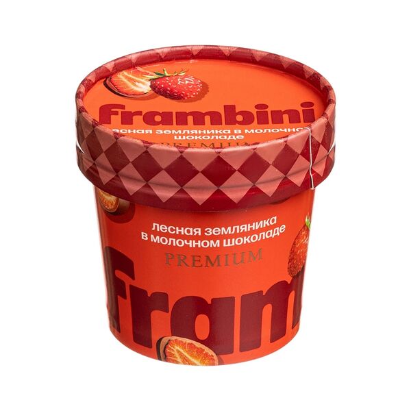 Ягоды заморож Frambini Земляника в молоч шок 60г