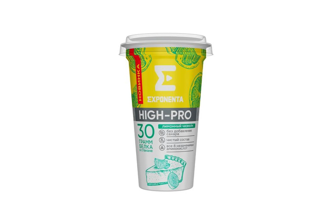 

Напиток кисломолочный Exponenta High-Pro обезжиренный лимонный чизкейк 250 г