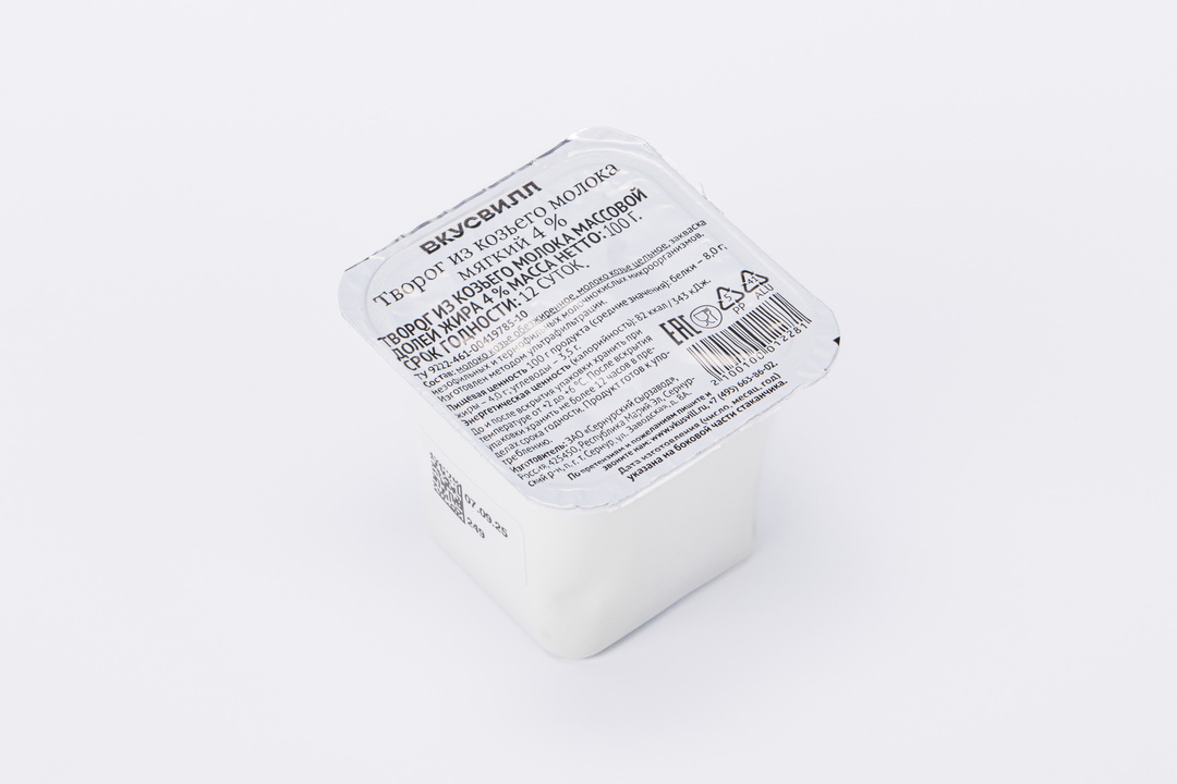 

Творог из козьего молока мягкий 4%