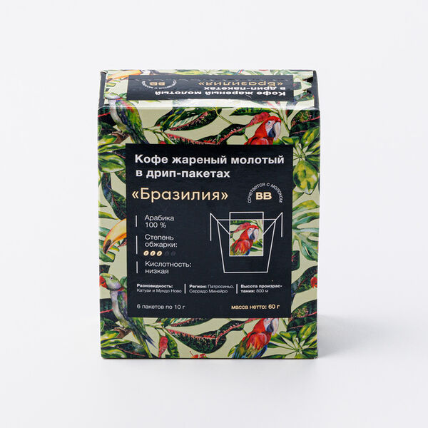 Кофе жареный молотый ВкусВилл 