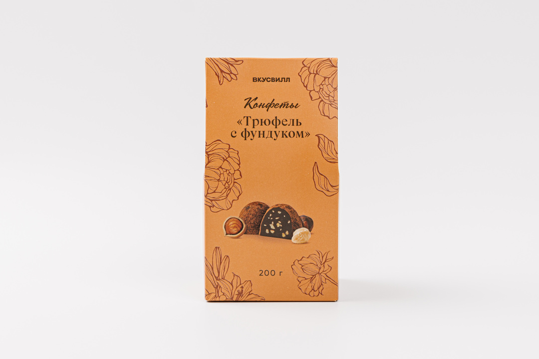 

Конфеты ВкусВилл Трюфель с фундуком 200 г