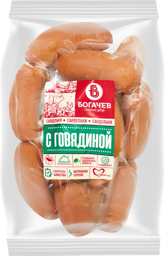 

Сардельки МД БОГАЧЕВ Оригинальные с говядиной, вес