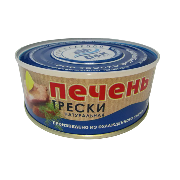 Печень трески атлантической Б&К натуральная стерилизованная 230 г