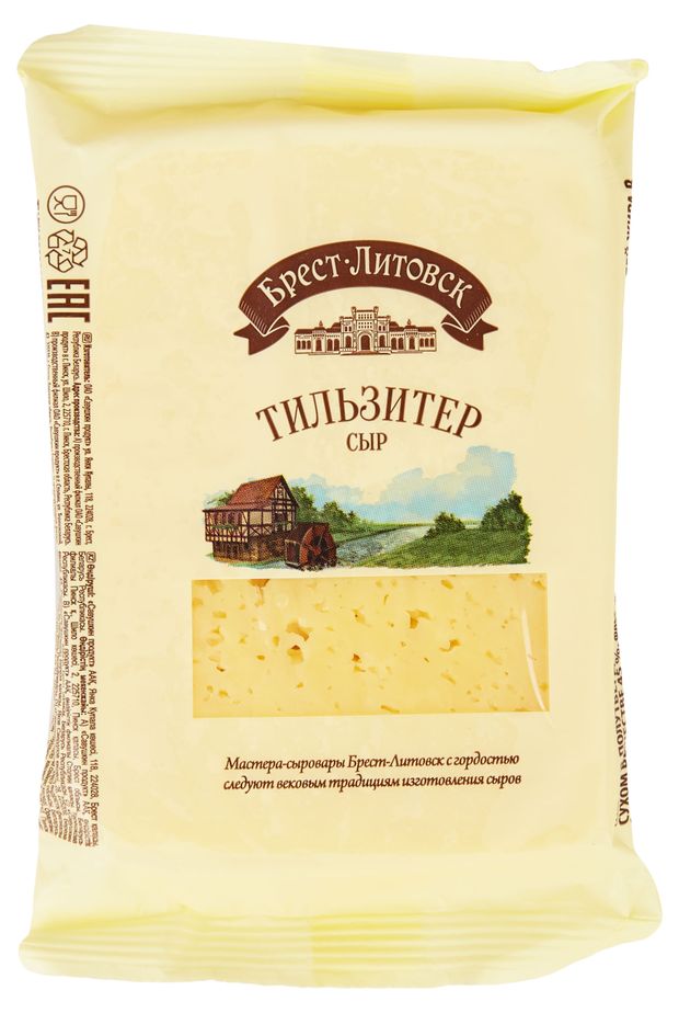 

Сыр Брест-Литовск Тильзитер 45% 200 г