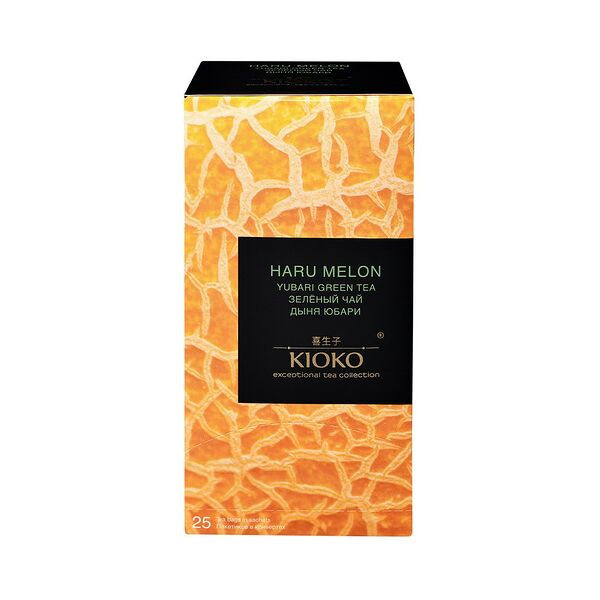 Чай зелёный KIOKO HARU MELON с ароматом дыни в конвертах 25х2г Россия