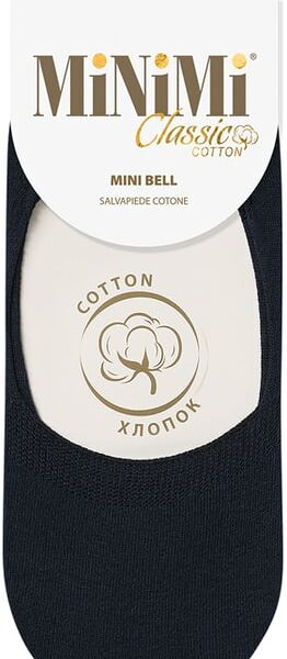 Носки женские MiNiMi Bell хлопок подследники Nero черный Размер 35-38