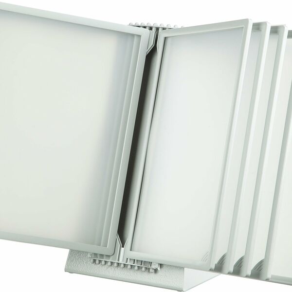 Демосистема настольная перекидная,10 панелей А4, цвет серый 153080-03