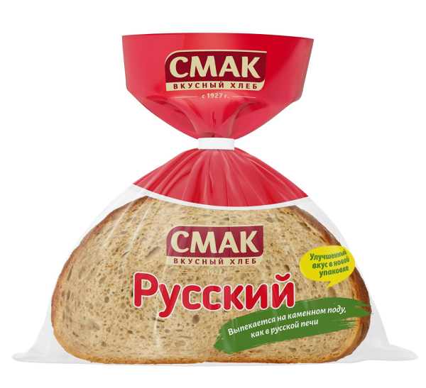 Хлеб Смак Русский ржано-пшеничный в нарезке, половинка 300 г
