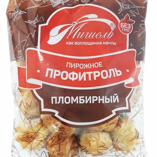 Пироженое Профитроль Мишель пломбир, 350г