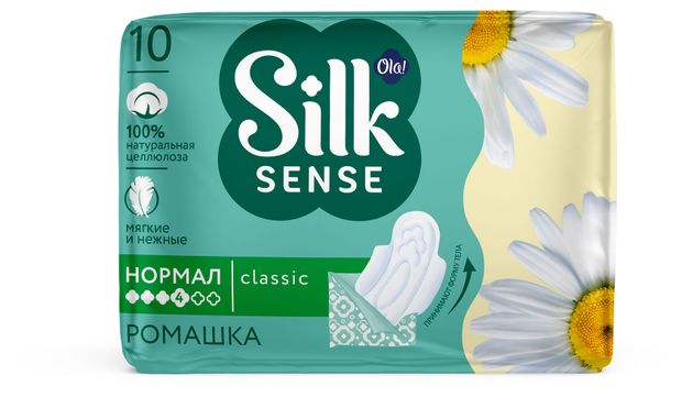 

Прокладки Ola! Classick Deo Normal солнечная ромашка 10 шт.