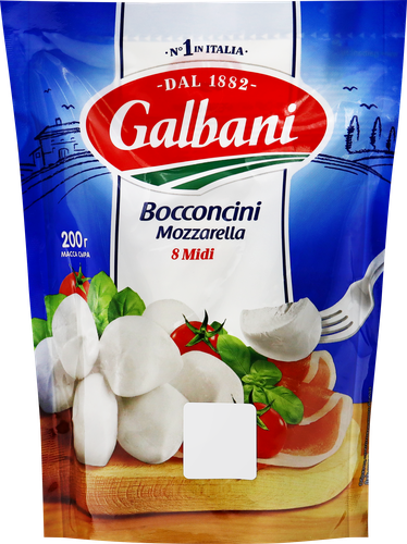 

Сыр моцарелла Galbani боккончини 45% 8х25г