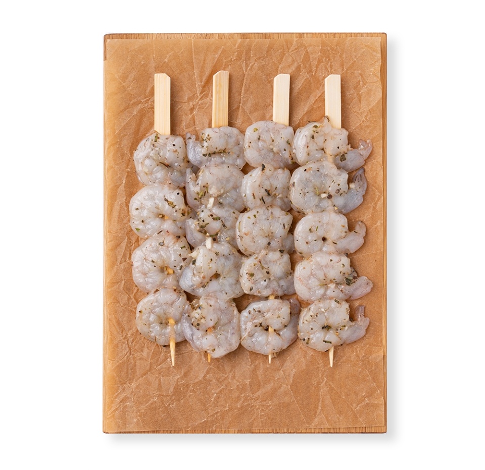 

Шашлычки из креветок белоногих Азбука вкуса