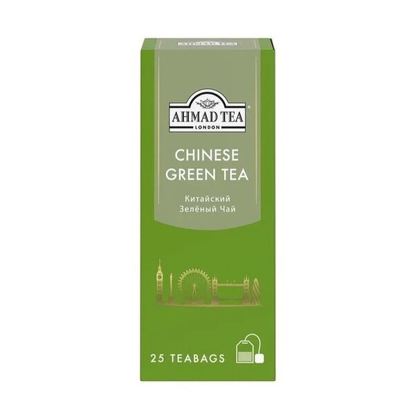 Чай зеленый Ahmad Tea Китайский в пакетиках, 25х1.8г, 45г