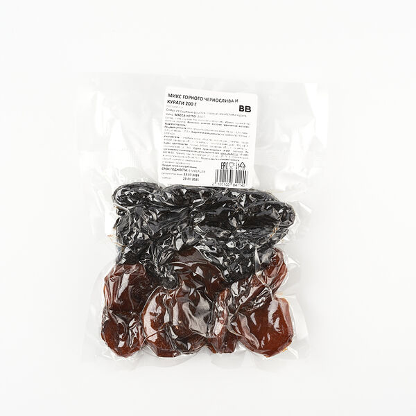 Микс горного чернослива и кураги 200г
