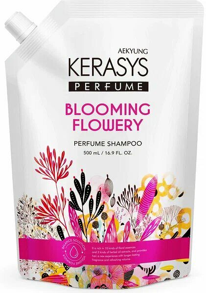 Шампунь для волос KeraSys Perfume Blooming Flowery запасной блок, 500 мл