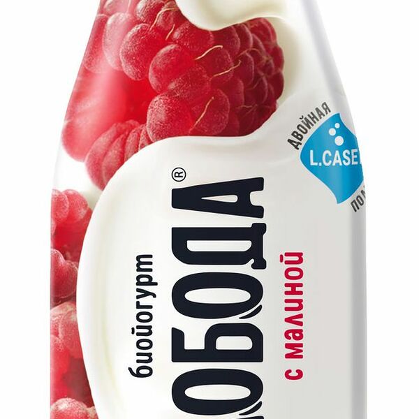 Биойогурт питьевой Слобода с малиной 2% 260 г