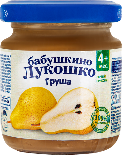 

Пюре фруктовое Бабушкино Лукошко Груша 100 г