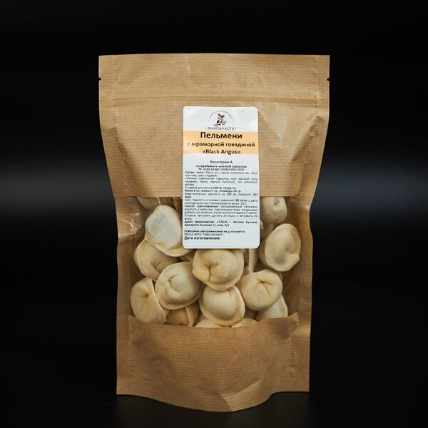 Пельмени с мраморной говядиной Black Angus замороженные