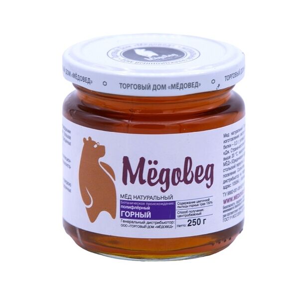 Мед ТД Мёдовед Горный натуральный 250 г