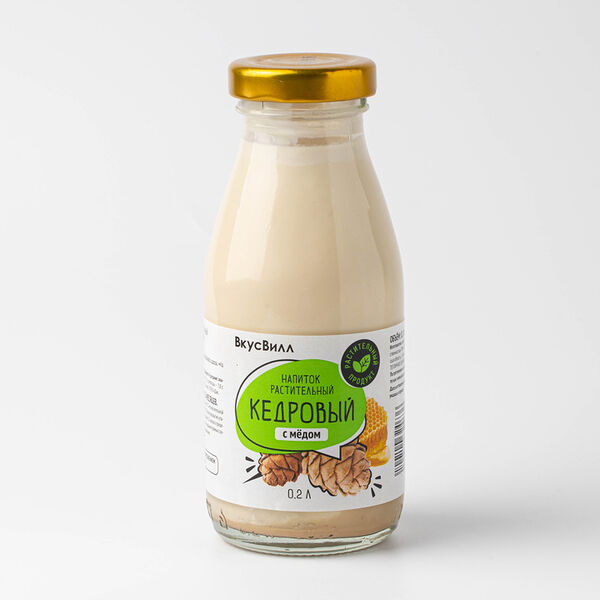 Напиток растительный кедровый с медом, 200мл