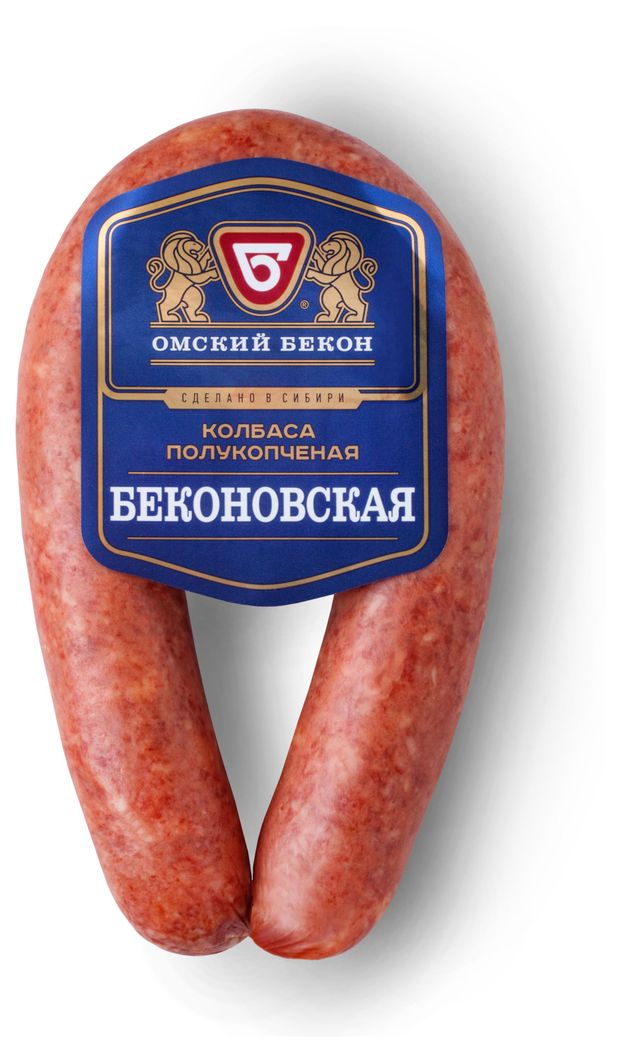 

Колбаса полукопченая Омский бекон Беконовская 300 г