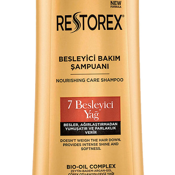 Шампунь для волос RESTOREX питательный для придания блеска и мягкости волосам, 500 мл