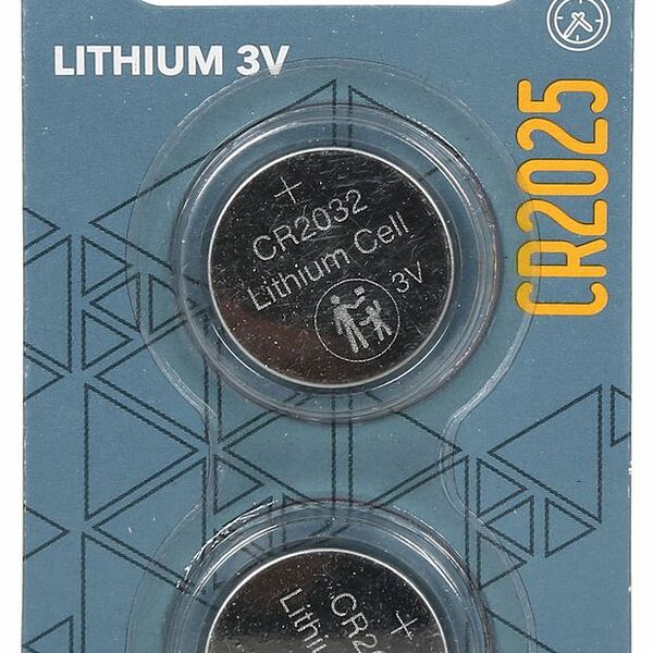 Батарейки Ашан Красная птица литиевые CR2025, 2 шт