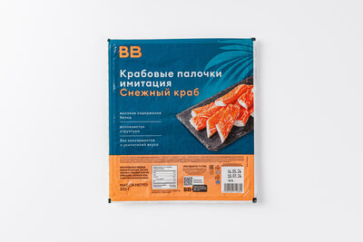 Крабовые ВкусВилл палочки Снежный краб (имитация), 200 г