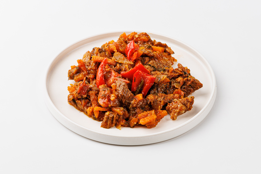 

Говядина тушеная с овощами по-грузински ВкусВилл 200 г