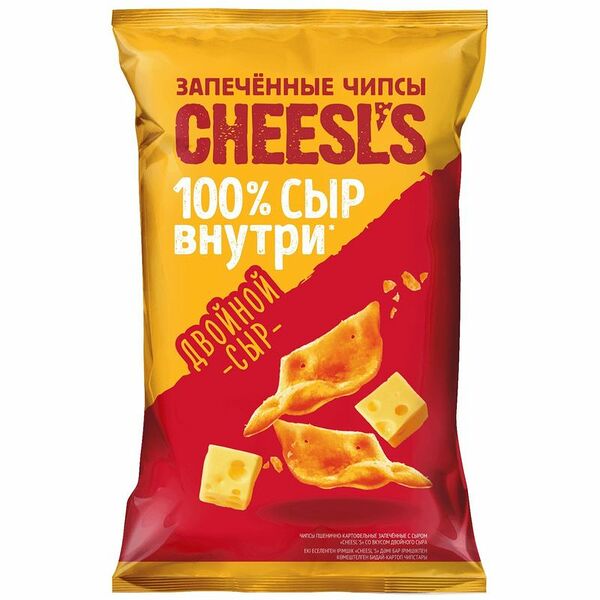 Чипсы пшенично-картофельные Cheesl's Двойной сыр 100 г