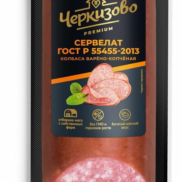 Сервелат Черкизово Premium варено-копченый, 500 г