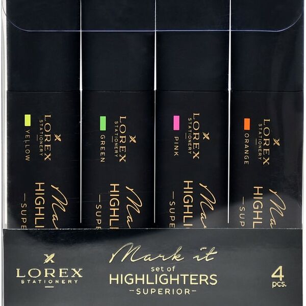 Набор текстовых маркеров Lorex Mark it Superior 1-5мм 4шт