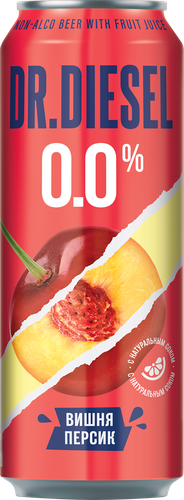 

Пивной напиток Dr.Diesel безалкогольный вишня и персик 430 мл