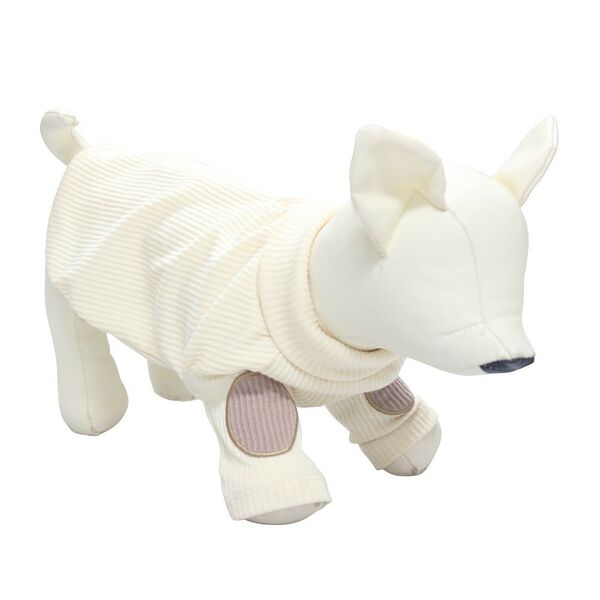 Свитер для собак FOXIE Cozy L (длина спины 40см, обхват груди 52-58см) белый