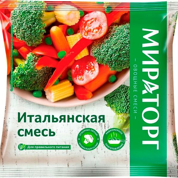 Смесь овощная Vитамин Итальянская быстрозамороженная 400г