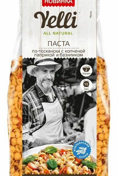 Паста по-тоскански Yelli с копчёной паприкой и базиликом, 180г